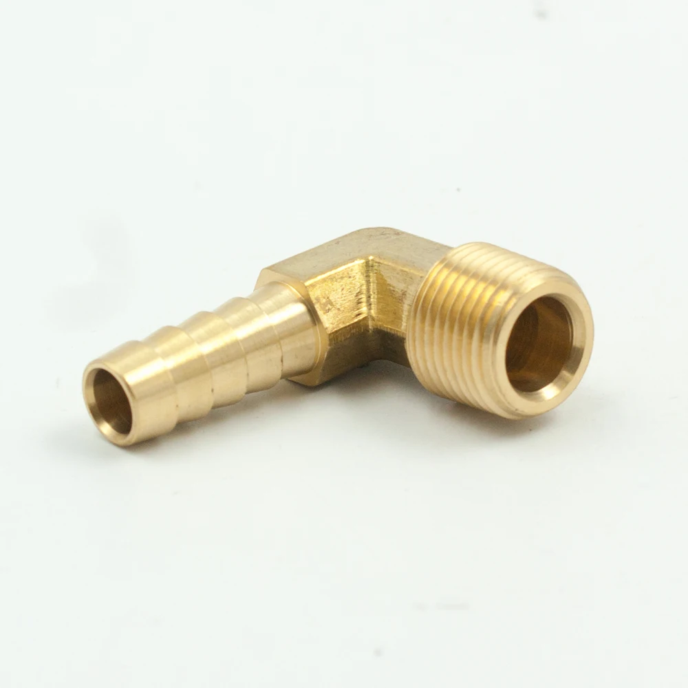 3//16 ID Barb 1//8 Female NPT Thread Straight Hose End Fitting Brass Water Oil Gas