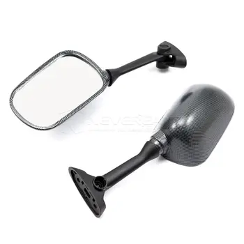 

For Suzuki GSXR 600/750 2002-2003 GSXR 1000 2001-2002 Motorcycle Rear View Side Mirrors Black Carbon Fiber D10
