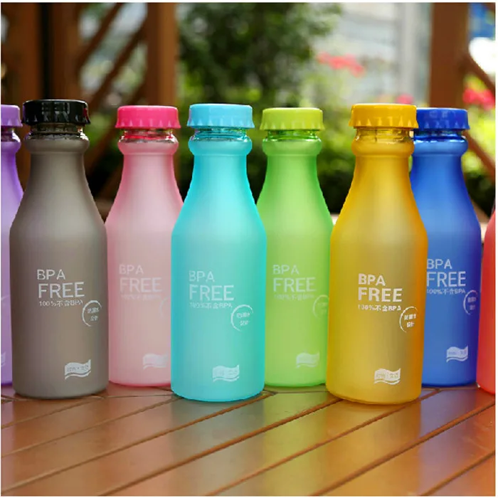 

2017 Fresh Summer Fashion Stand-Up Collor Me Frosted, Ground dull polish Water Bottle Sports, Camp,