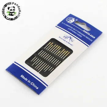 

12pcs/set Platinum Iron Pins Self-Threading Needles 36~42mm Pin: 0.8mm