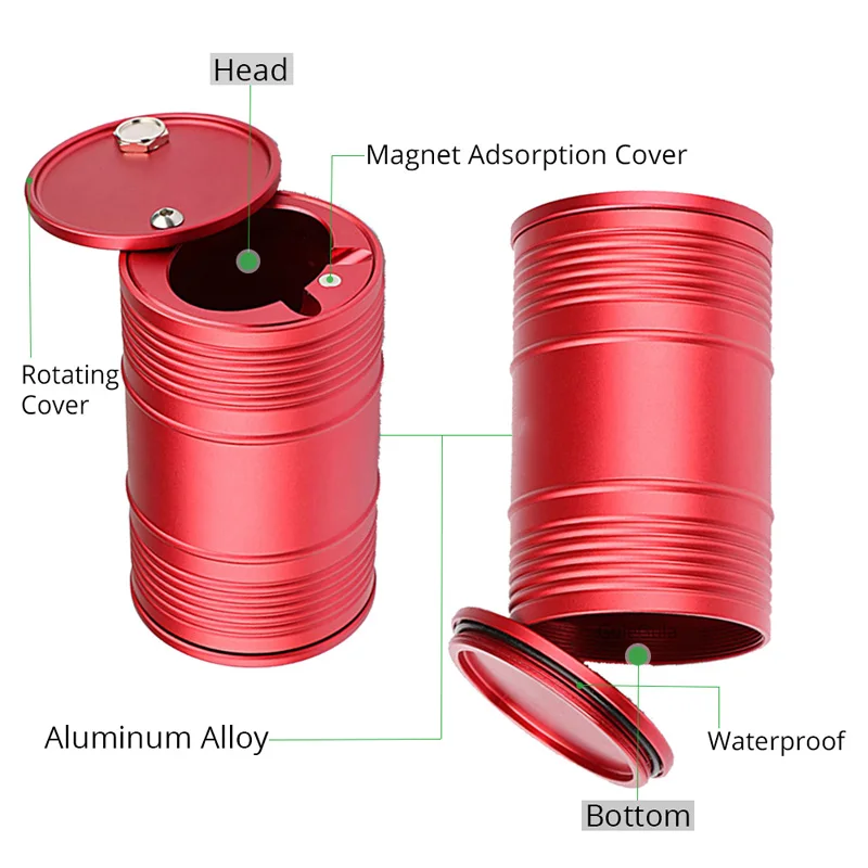 Автомобильная пепельница, высокая огнестойкость, пепельница, переносная, простая, автомобильная, бочки для масла, пепельница, аксессуары для курения, украшение для дома, автомобиля, подарки