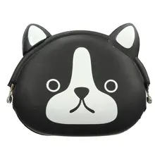 ABDB-Женский кошелек для девочек Kawaii милые Мультяшные животные силиконовый Желейный Кошелек для монет детский подарок Черная собака