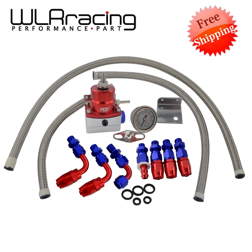 

Free Shipping - Universal Adjustable Fuel Pressure Regulator Oil 160psi Gauge AN 6 Fitting End WITH or WITHOUT PQY LOGO
