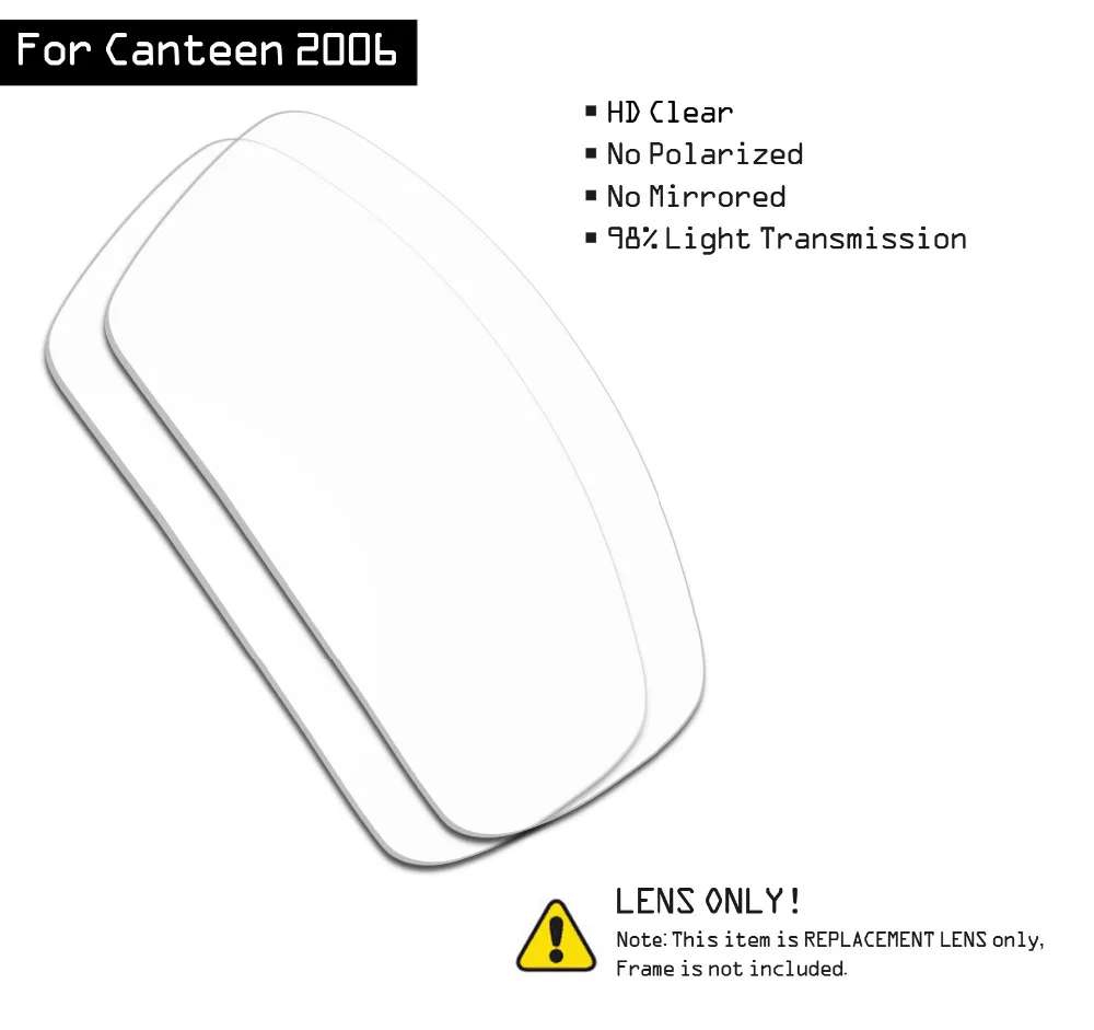 

SmartVLT Sunglasses Replacement Lenses for Oakley Canteen 2006 - HD Clear
