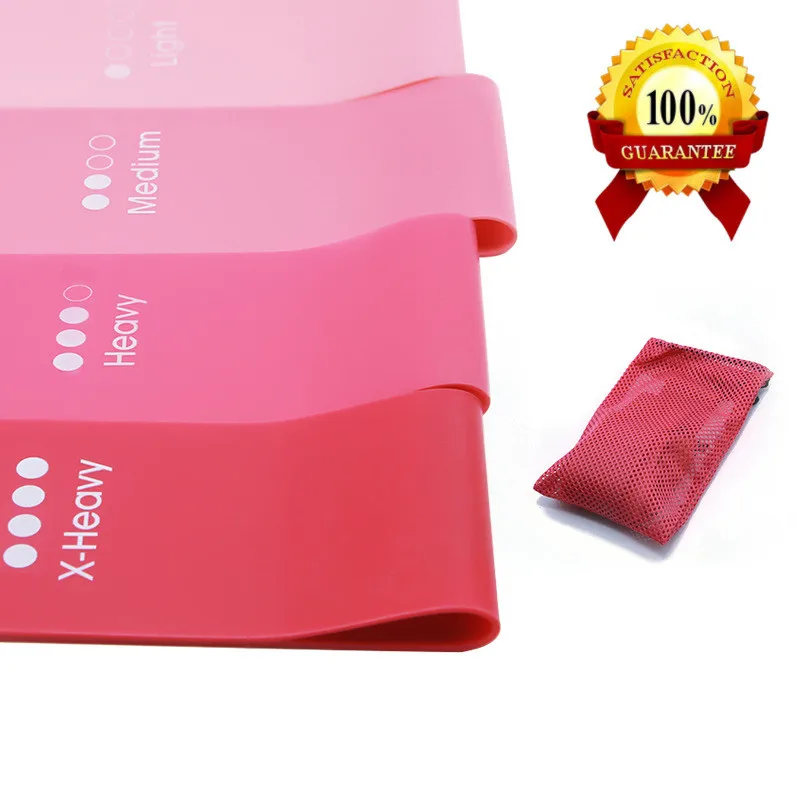

4 Pcs Yoga Resistance Bands Bodybuilding Shape Workout Band 0.5MM-1.1MM Fitness Exercise Equipment Pilates Sport Training Band