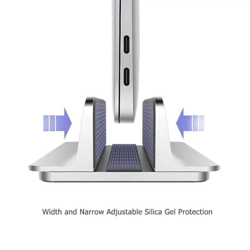VODOOL Вертикальная Регулируемая подставка для ноутбука из алюминиевого сплава крепление для ноутбука, устанавливаемый компактный держатель для MacBook Pro/Air PC