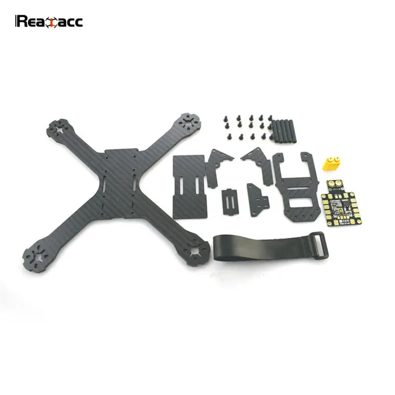 Realacc X210 214 мм 3 мм/4 мм углеродное волокно FPV Гоночная рама с Matek PDB XT60 5 в 12 В для RC мультикоптера модель Запчасти
