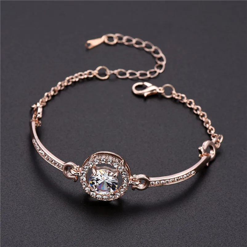 Fashion bracelets for women 2018 Bracelet Alloy Rhinestone Simple Versatile Jewelry Pulseiras Dorp ShippingY11#N  (6)