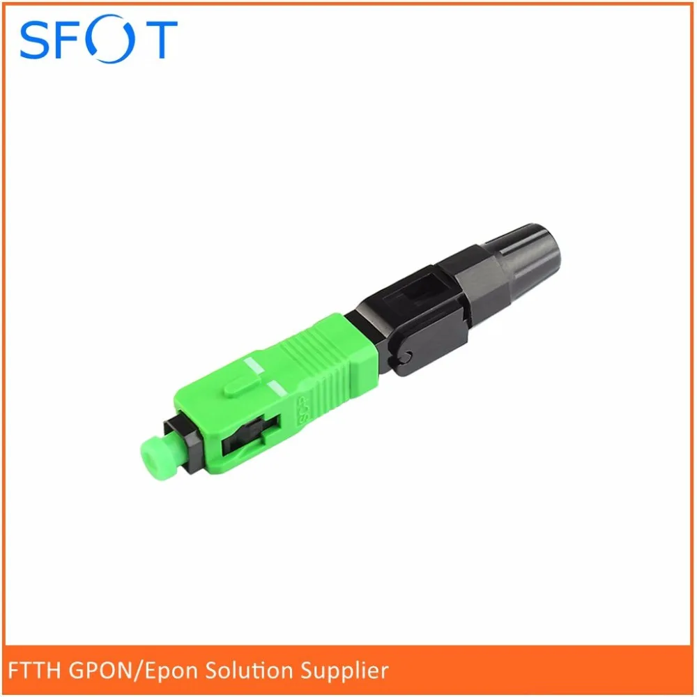 

Free Shipping SC/APC SM Fiber Optic Fast Connector, Pre-embedded, Telecommunication Standard, Fiber Connector