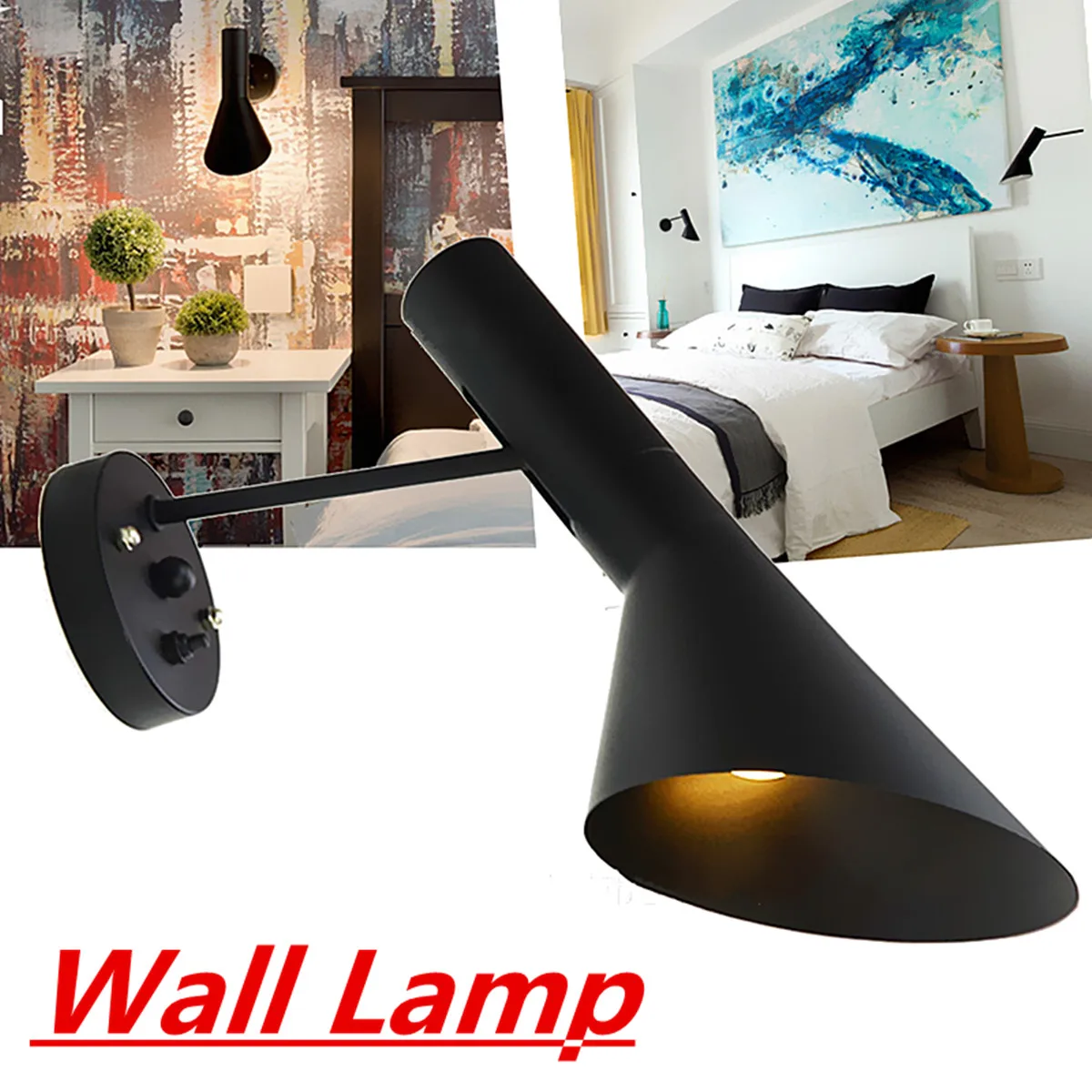 

220V LED Wall Lamp Bedroom Light Sconce Cafe Aisle Hall Project Lamp Bedroom