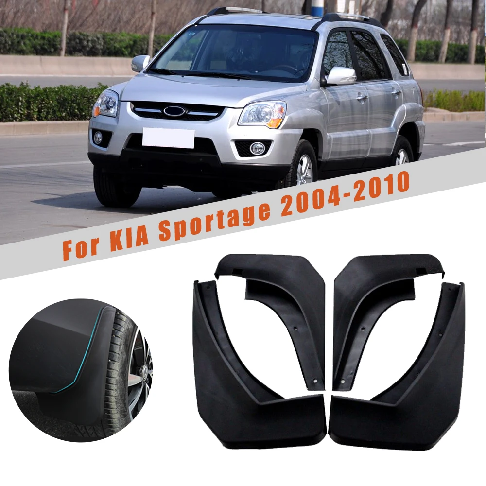 Крылья для KIA Sportage W/O облицовка 2004 2005 2006 2007 2008 2009 2010 автомобиль брызговики арок брызговики 4 шт