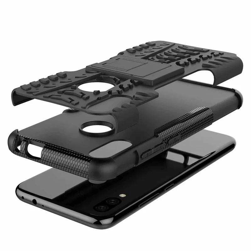 Redmi Note 7 Shockproof Armor Hard Case For Xiaomi Redmi Note 7 Pro 6.3" Phone Protector with Stand Cover On REDMI Note 7 Case