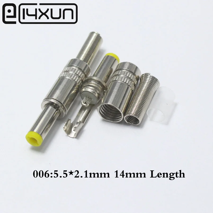 EClyxun 10 шт. металлический 5 5x2 1 мм 5*2 Штекерный разъем питания постоянного тока