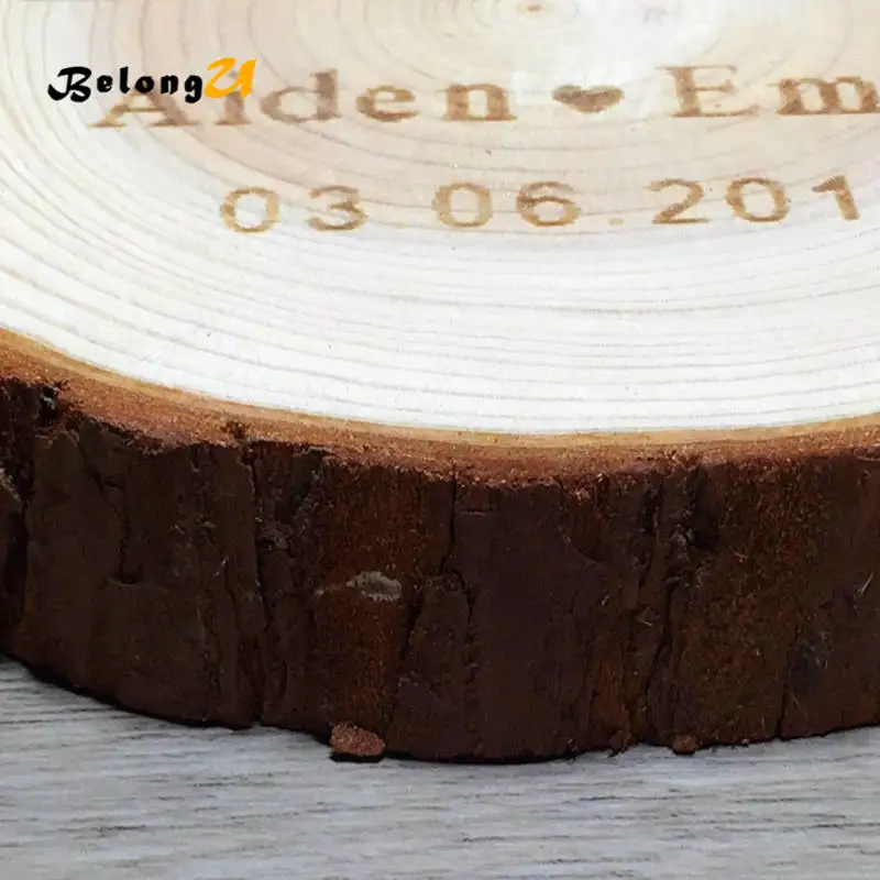 Personalized Custom Wood Ring Pillow -MUW-286-07
