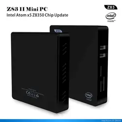 Z83II Mini PC Windows 10 Intel Atom X5-Z8350 4 ядра 2,4 г 5,8 Г Wi-Fi настольных компьютеров миникомпьютер мини медиа плейер