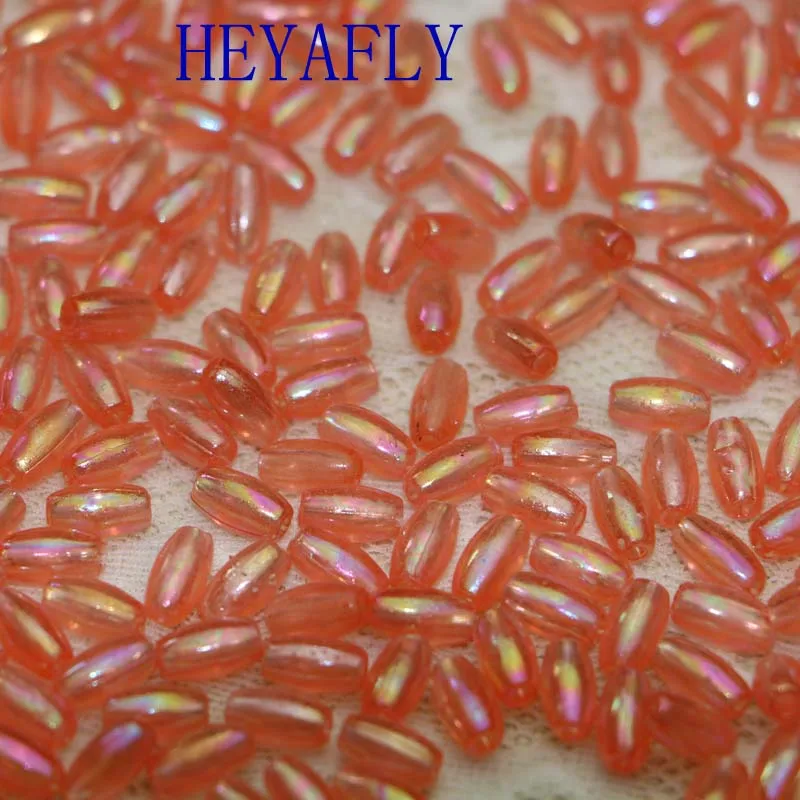 

HEYAFLY 8*5mm ultra small oval shaped strip mill ABS Dan imitation pearl necklace DIY manual ABS plastic beads