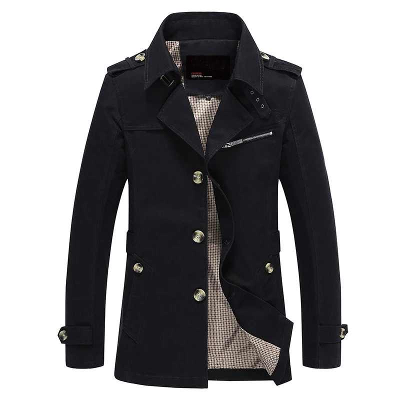 

Men Jacket Coat Long Section Fashion Trench Coat Jaqueta Masculina Veste Homme Brand Casual Fit Overcoat Jacket Outerwear 5XL