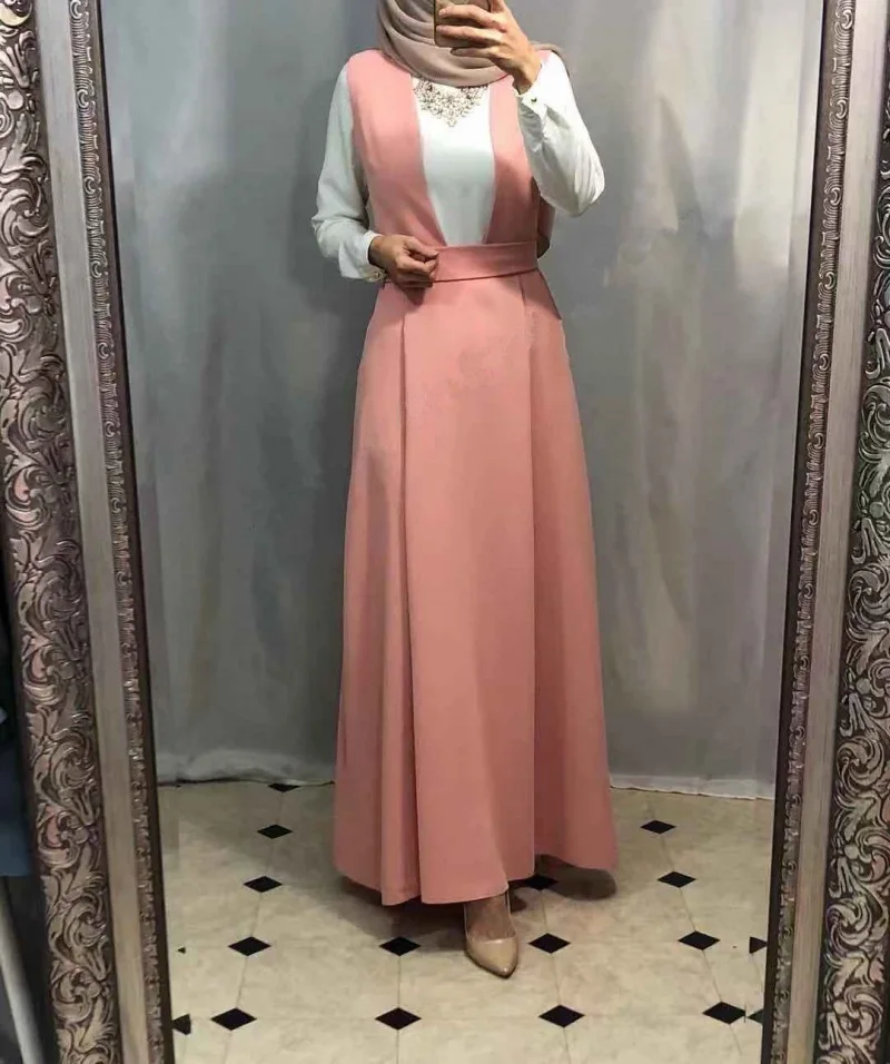Fashon Abaya Long Muslim Skirts For Women Turkish Oman Ramadan