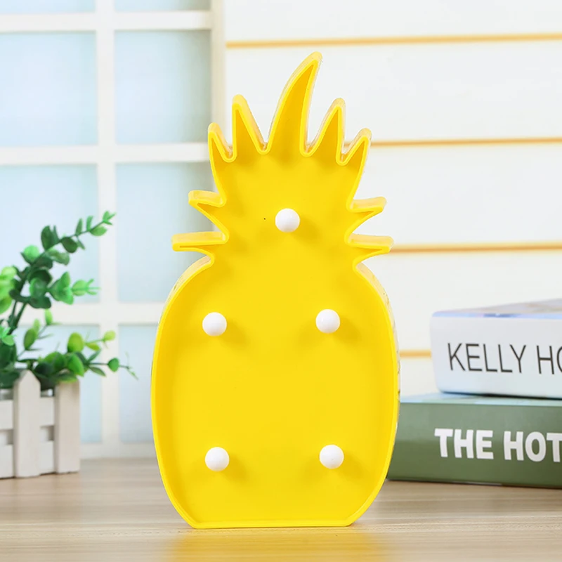 

3D Yellow LED Night Light Pineapple LED Lamp For Home Romantic Table Lamps Christmas Decorations Home Decor Lights Kid Gift