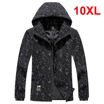 

Oversized Jacket Men Thin Windbreaker Casual Coat Polyester 2019 Fashion Spring Plus Size Jackets for Male 8XL 9XL 10XL HD057
