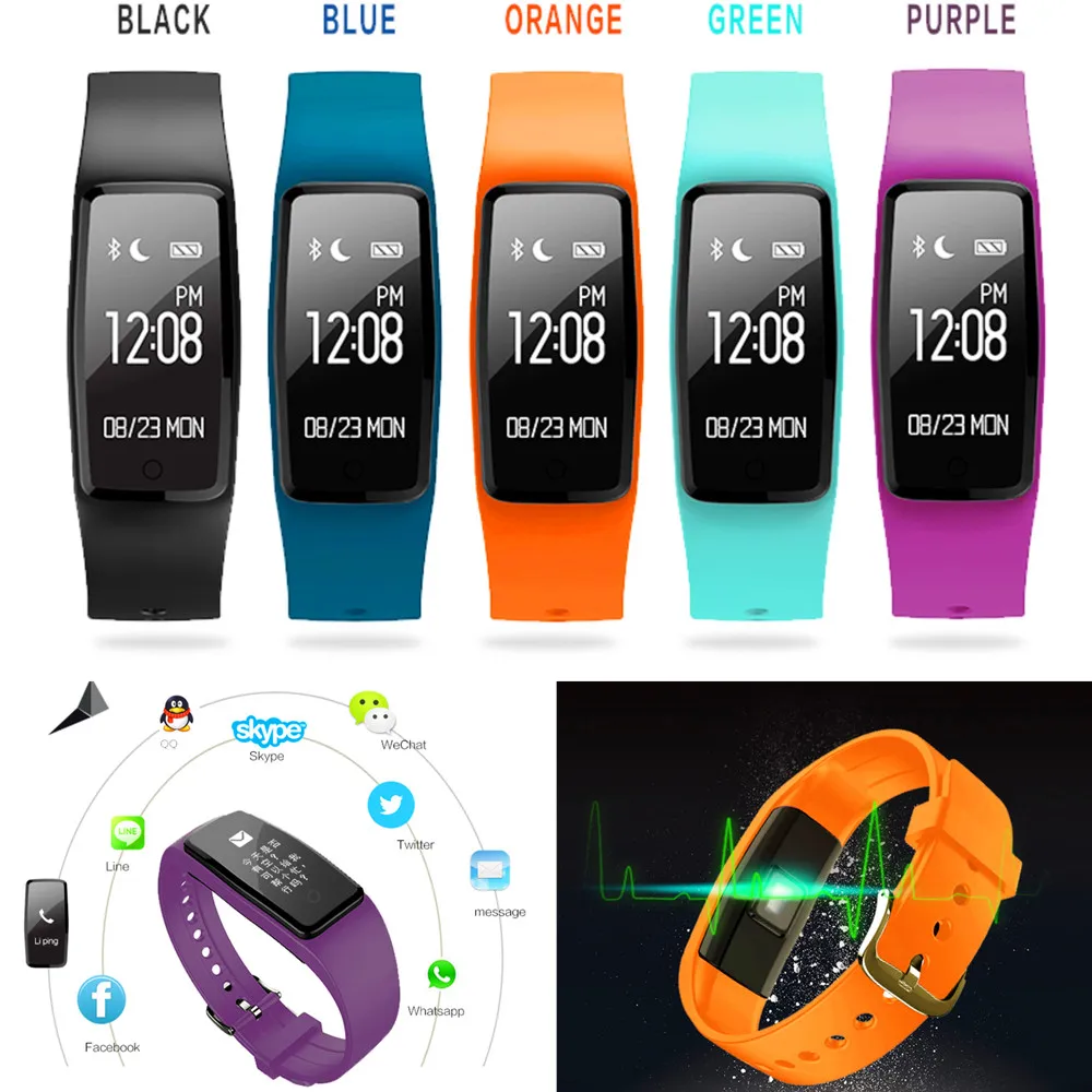 Sleeping Heart Rate Monitor GYM Sports Running Riding Rope skipping Sit ups Jumping jack Activity Tracker