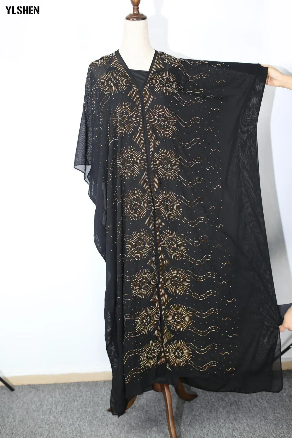 New style African Dresses for Women Dashiki Diamond African Clothes Bazin Rich Abaya Dubai Kaftan Ropa Mujer Muslim Africa Dress 01