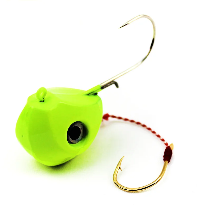 10Pcs Lead Head Jigging Fishing Lures 40 100g Single Boat Equipment Jig