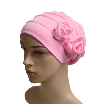 

muslim women inner hijabs plain turban hijabs caps two florals muslim islamic wimple headband sleeping hats india caps