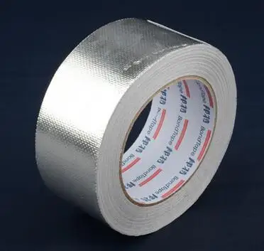 

25m*5cm waterproof high temperature resistant silver tone aluminium foil adhesive sealing fiber tape thermal resist duct Rrpairs