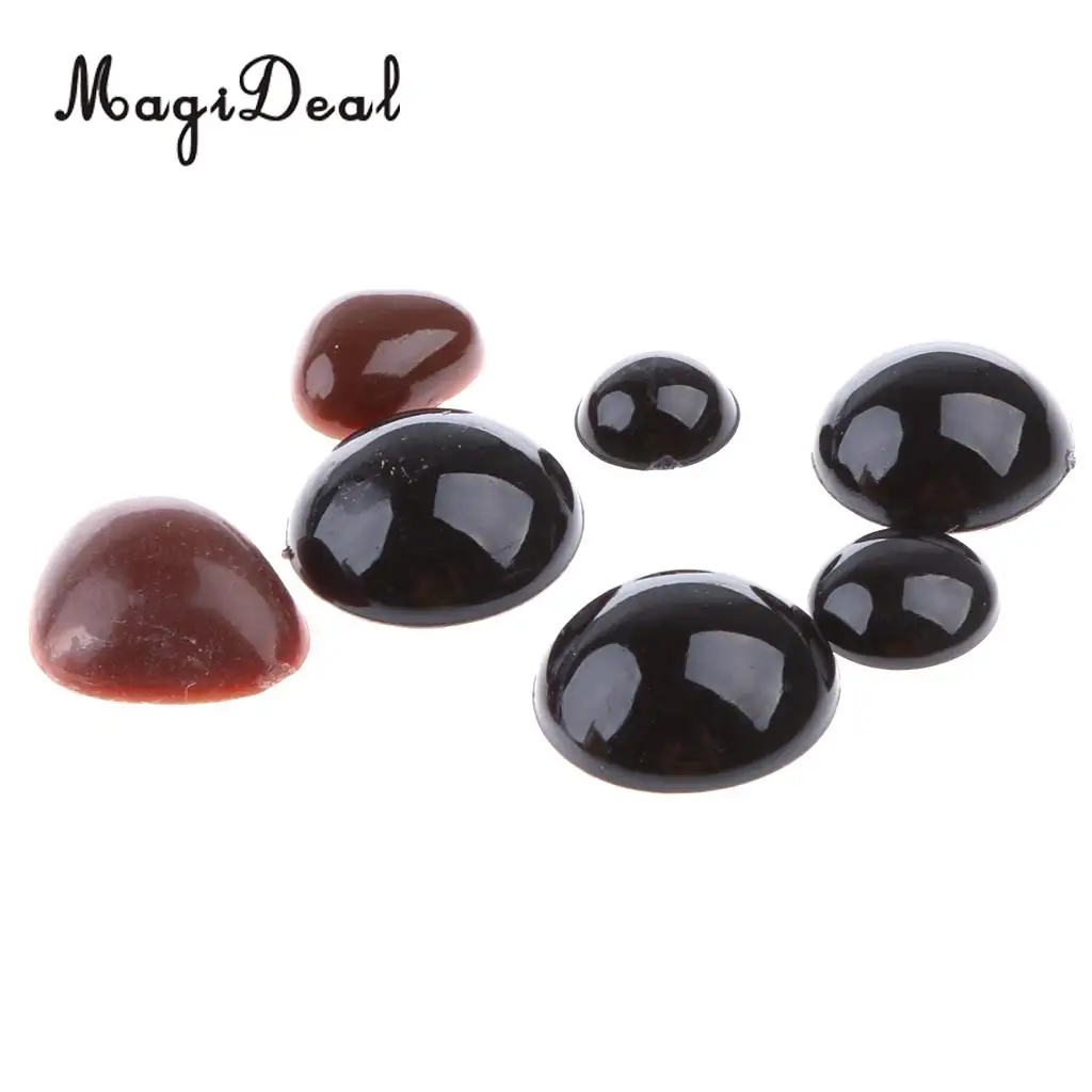 80Pcs Plastic Safety Doll Eyes Nose for Teddy Bear Dog Plush Animal Dolls Craft DIY Accessories Toys