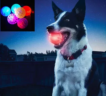 

Free shipping TPR pet dog toy playing toys shining ball DOG TOY BALLS