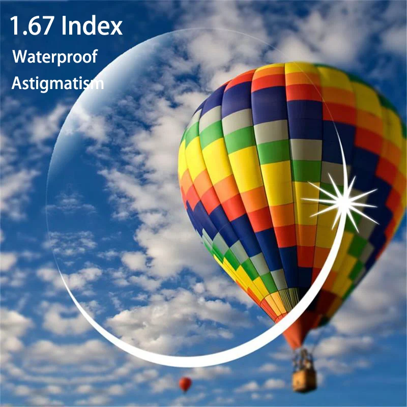 

1.67 aspherical lens women's presbyopia astigmatism myopic Glasses men waterproof hardened resin lens prescription glasses