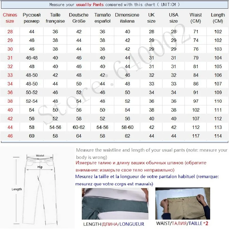 Продажа Мужские брюки цвета хаки, лето 2019, мужские повседневные брюки с высокой эластичностью, Брюки с карманами, мужские черные, красные, синие, плю...