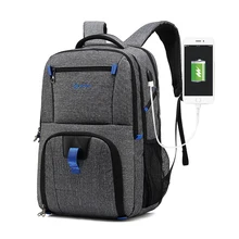 TSA большой рюкзак для ноутбука 17,3 дюймов Сумка для компьютера для мужчин и женщин с usb-портом для деловых поездок колледжа школьные рюкзаки