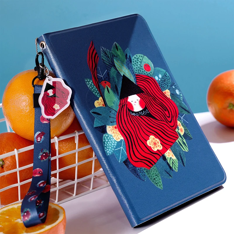 

Beauty Girl Magnet Leather Case Flip Cover For iPad Pro 9.7 air 10.5 Air2 Mini 2 3 4 5 2019 Tablet Case For ipad 9.7 2017 2018