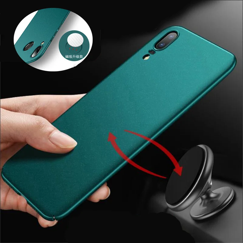 

Full Protective PC Metal Case for Huawei Nova 3 Case Hard Thin Slim Car magnet Cover for Huawei Nova 3 Nova3