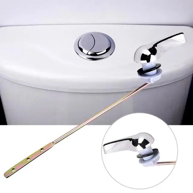 20CM Universal Toilet Tank Flush Lever Luxury Chrome Toilet Wrench Iron Handle toilet wrench