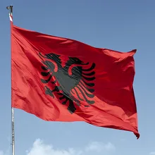 Albania Flag Double Headed Eagle OUTDOOR INDOOR BANNER ALBANIAN Arms 3X5 90*150cm National Flag parade/Festival/Home Decoration