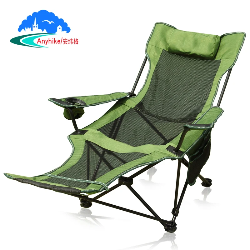 

Outdoor folding portable backrest chair camping folding sling chair accompanying bed dormette napping bed beach deck chair