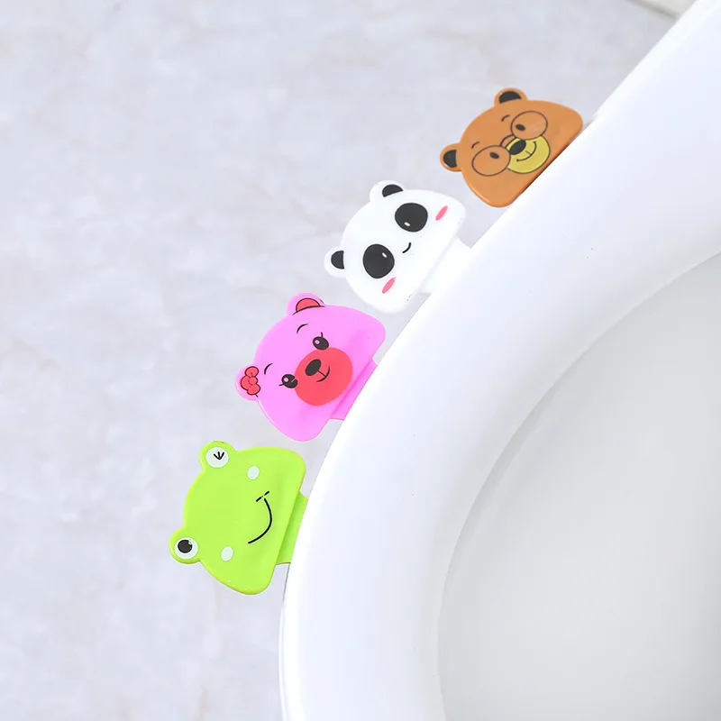 Bathroom Products Toilet Seat Cover Cartoon cute toilet lid toilet lid portable device dirty toilet lid uncoverer Dropship 0726
