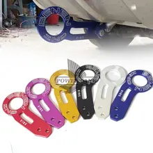Автомобильный Стайлинг Алюминиевый автомобильный гоночный трейлер кольцо 6 видов цветов буксировочный крюк глаз буксировочный автомобиль винт буксирное кольцо универсальное для автомобиля Авто прицеп кольцо