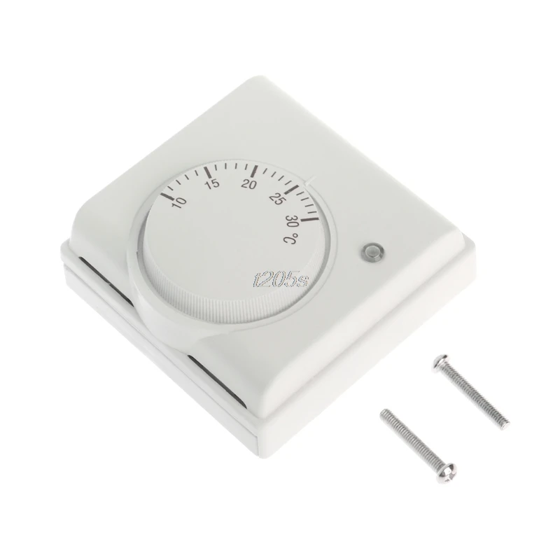 

220V 6A Mechanical Room Thermostat Temperature Controller Air Condition and Floor Gas Boiler Heating T16 Drop ship