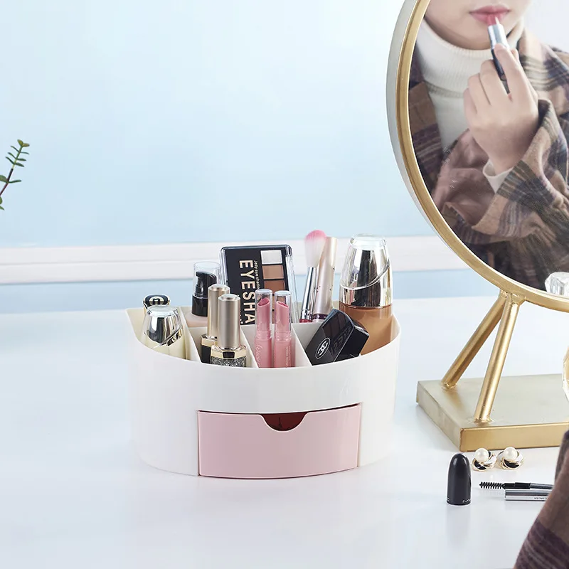 

1Pcs Drawer cosmetics storage box makeup brush finishing boxes desktop jewelry skin care products sub - grid dressing boxes