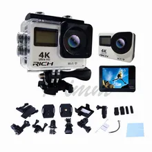 T350 Спорт Камера 4 К 2.0 дюймов Wi-Fi 4 К 30fps 16mp H.264 30 м Водонепроницаемый 170 широкоугольный объектив действие DV Спорт Камера