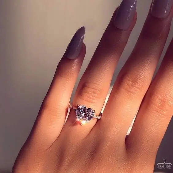 Милое женское кольцо с сердцем и цирконием, серебро 925 пробы, свадебные ювелирные изделия, обручальные кольца для женщин, подарок на день Святого Валентина