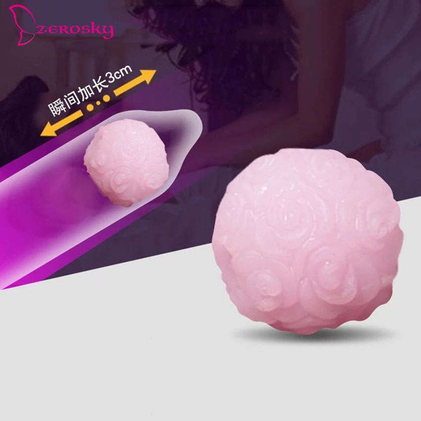 Одночастотные удлиняющие презервативы мяч многоразовый шар пенис интимный Продукт Массажер для пениса секс-игрушки для мужчин