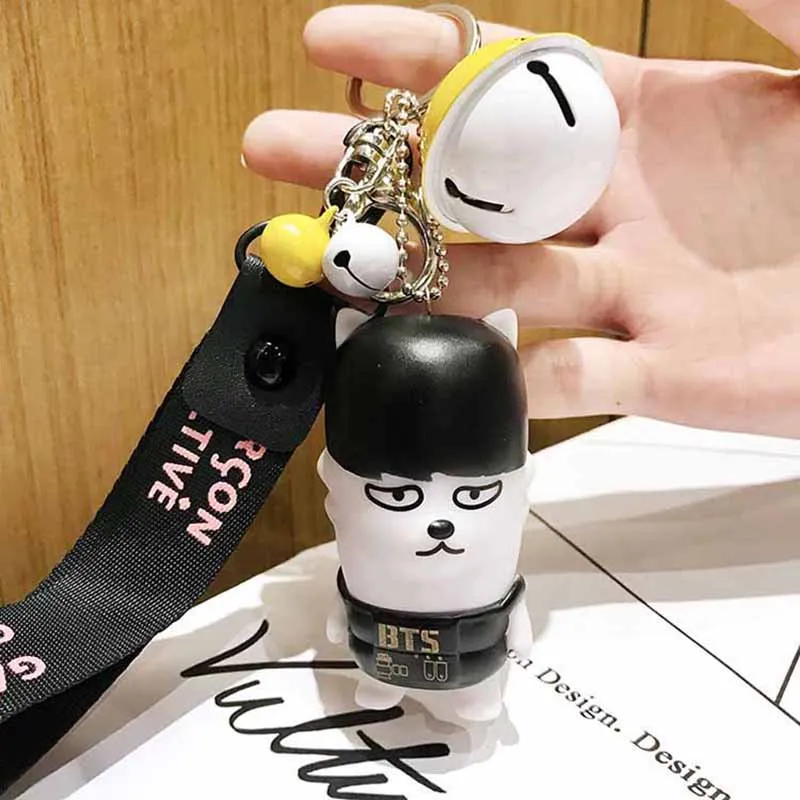 Корея креативный BTS пуленепробиваемый Мальчики мультфильм куклы брелоки для женщин и мужчин сумки для автомобиля брелок для телефона брелоки