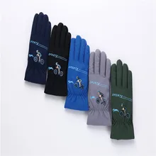 Хлопковые перчатки для маленьких девочек и мальчиков; зимние детские теплые перчатки с принтом на палец для детей; варежки с героями мультфильмов