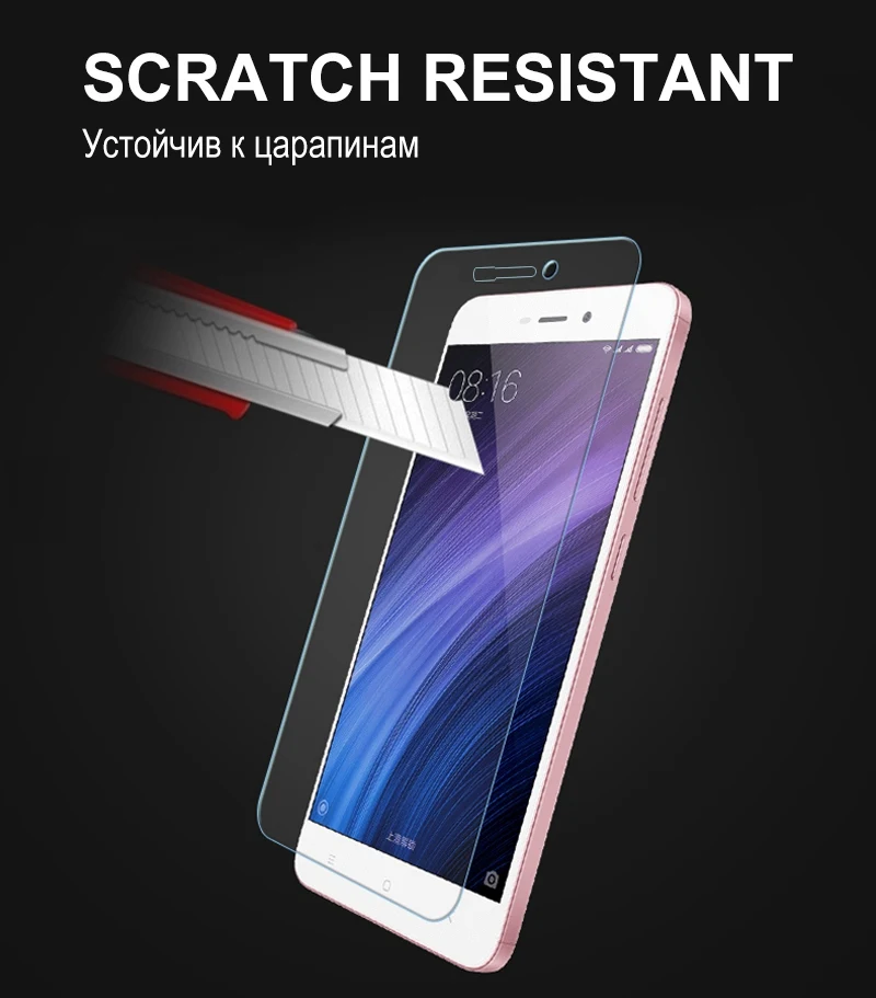 TOMKAS 2 Pcs Screen Protector For Xiaomi Redmi 4A Glass Tempered Ultra Thin Glass For Xiaomi Redmi 4A Protective Glass Film