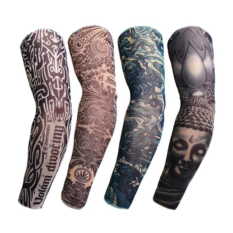 

1 Pcs Cycling Sleeves With 3D Tattoo Printed Arm Protection Warmer For Summer Outdoor Cycling Basketball Ridding Bicycle
